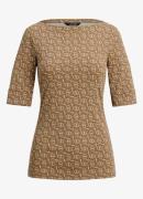 Ralph Lauren T-shirt met grafische print en boothals
