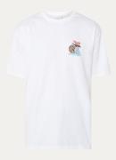 Les Deux Cole T-shirt met logo- en backprint