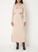 Claudia Sträter Maxi tuniekjurk met strikceintuur