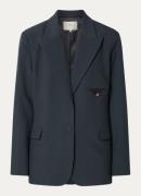 Fifth House Lizzy blazer met details van satijn en klepzakken