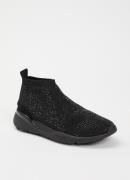 Kurt Geiger Kurt sneaker met gebreid bovenwerk en strass