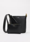 Coach Bleecker 21 schoudertas van leer met uitneembare etui