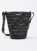 Zadig&Voltaire Z Bucket Nano crossbodytas met details van leer