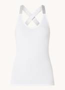 10DAYS The Wrapper top met logoband en lurex