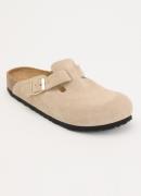 Birkenstock Narrow Fit Boston muiltje van suède