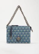 Kurt Geiger Kensington Puff handtas van denim met afneembare schouderr...