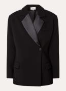 ba&sh Lalo asymmetrische blazer met schoudervulling en klepzakken