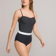 Maillot de bain bustier, effet ventre plat