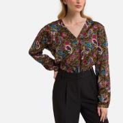 Blouse imprimée, col V