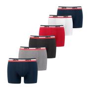 Lot de 6 boxers unis en coton