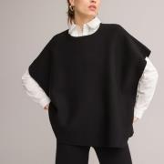 Poncho col rond en maille milano
