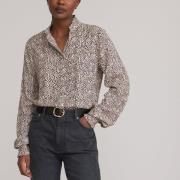 Chemise col victorien imprimé animalier