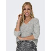 Pull en grosse maille, col V