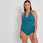 Maillot de bain 1 pièce foulard effet ventre plat