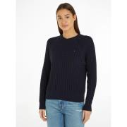 Pull col rond manches longues