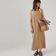 Robe longue sans manches, en lyocell et lin