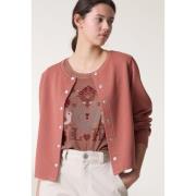 Cardigan boutonné col rond SENSAS