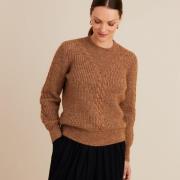 Pull maille lurex, contenant du mohair