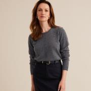 Pull en laine d'agneau, col rond, en fine maille