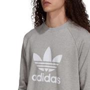 Sweat col rond petit logo trefoil