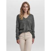 Pull col V en maille mousseuse