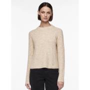 Pull col rond en fine maille mousseuse