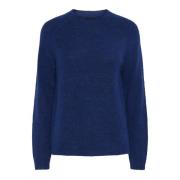 Pull en maille mousseuse, col rond