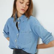 Chemise en denim, manches longues