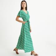 Robe évasée, imprimé floral, longue