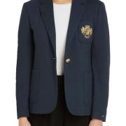 Veste blazer manches longues, col tailleur