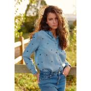 Chemise brodée en denim COSITA