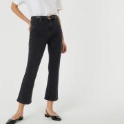 Jean kick flare, taille haute