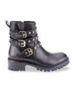 Boots motardes en cuir Zadig, boucles