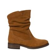 Bottes mi-hautes en cuir