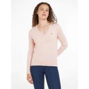 Pull manches longues col V