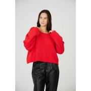 Pull col rond grosse maille