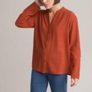 Blouse col rond, manches longues