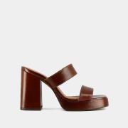 Mules cuir à talon Bilal, fabriquées en Europe