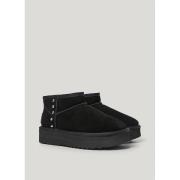 Bottines cuir fourrées Dissy Metal