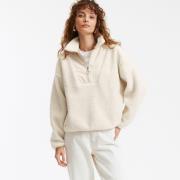 Sweat col camionneur, tissu sherpa