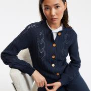 Cardigan en maille pointelle pur coton