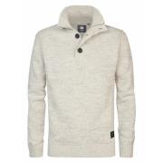 Pull col montant boutonné