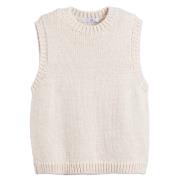 Pull sans manches, col rond
