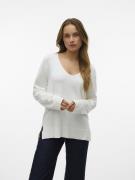 Pull en fine maille, col V