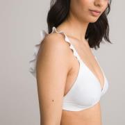 Haut de maillot de bain triangle, détails volants