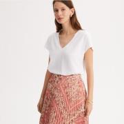 T-shirt col V, manches courtes