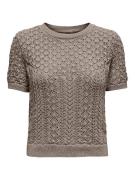 Pull col rond manches courtes