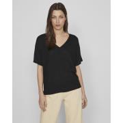 Pull court, col V, fine maille