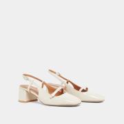 Escarpins slingback cuir Dario fabriqués en Europe