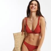 Haut de maillot de bain triangle, maille piquée